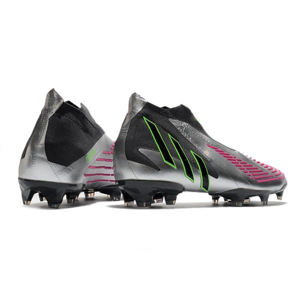 adidas Predator Edge+ FG Silver Metallic Shock Pink Green