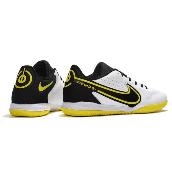 Nike Tiempo Legend 9 Pro IC White Dark Smoke Grey Black Yellow