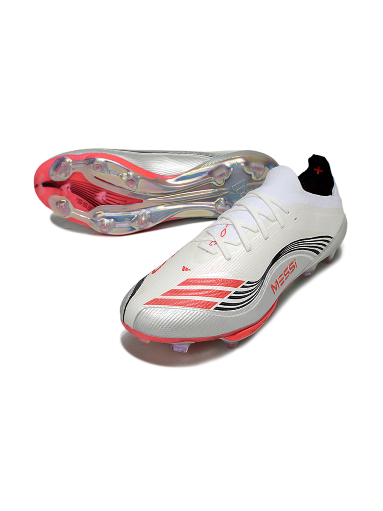 Adidas F50 Messi Elite FG Prestig10 - Footwear White Lucid Red Silver Metallic