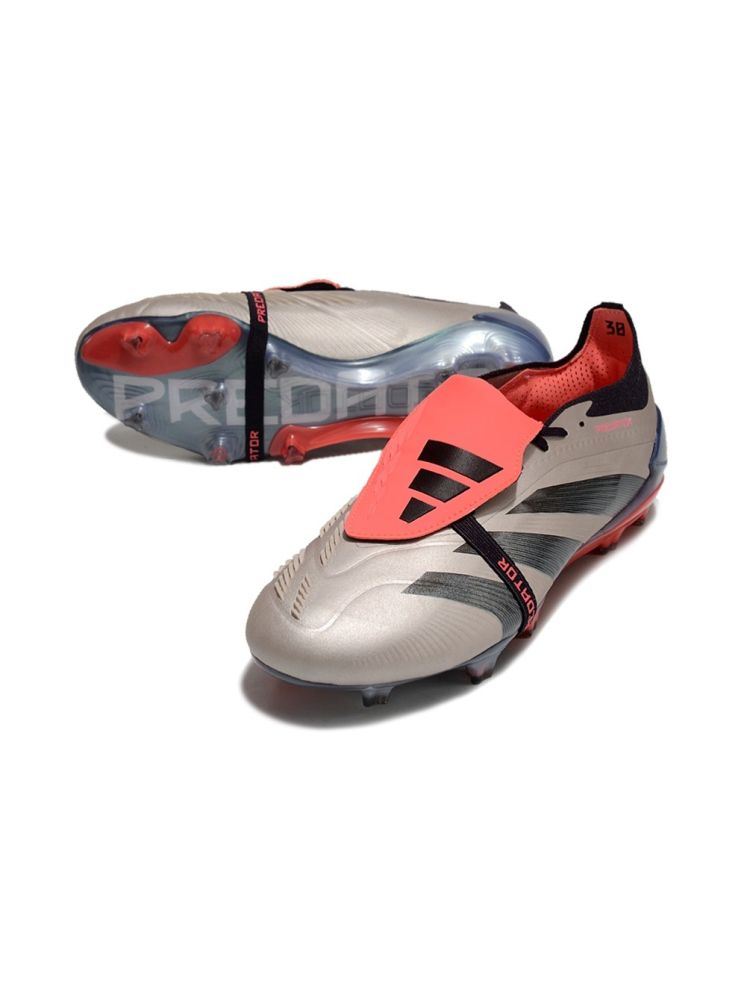 adidas Predator Elite Tongue FG Vivid Horizon - Platin Metallic/Aurora Black/Turbo