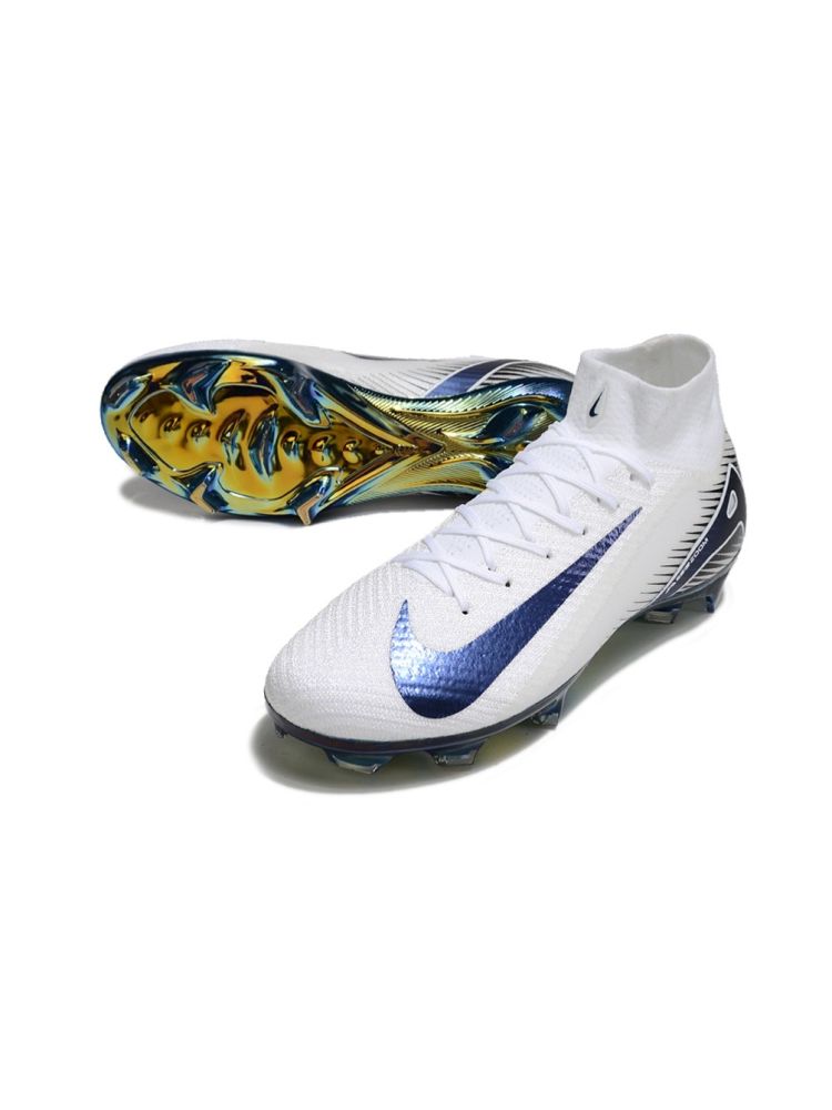 Nike Air Zoom Mercurial Superfly 10 Elite FG White Blue