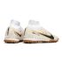 Cheap Nike Air Zoom Mercurial Superfly 9 Elite TF - White Metallic Gold Black