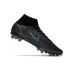 Nike Mercurial Superfly 8 Elite AG-Pro Black Pack Black Iron Grey University Blue