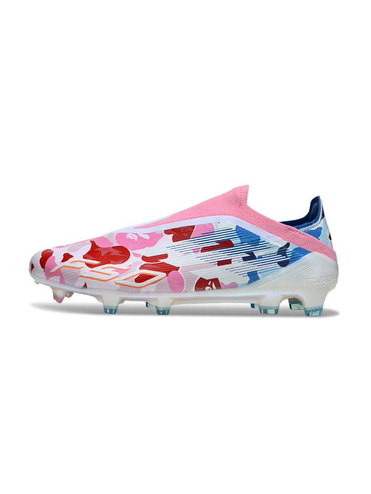 Adidas F50 Elite Laceless FG Pink White Blue
