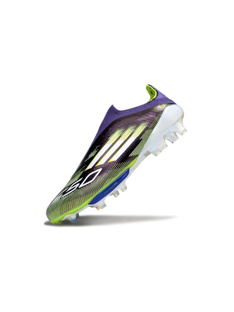 2025 adidas F50+ Elite LightStrike FG Unity Purple White Lucid Lemon