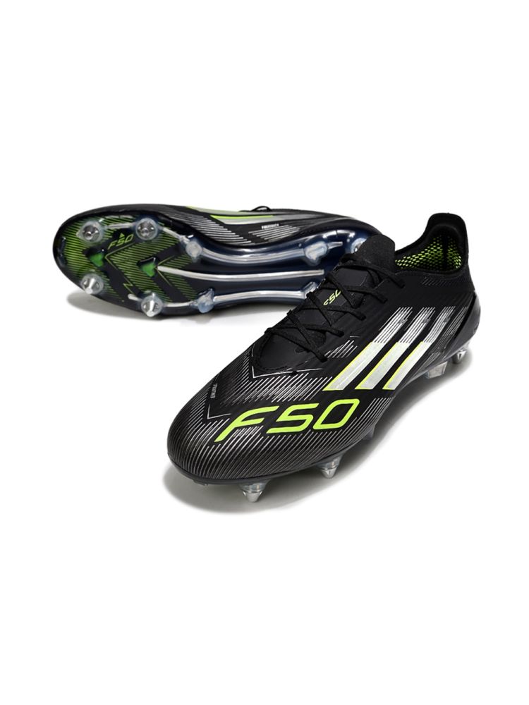 2025 adidas F50 Elite SG-Pro Black Silver Volt