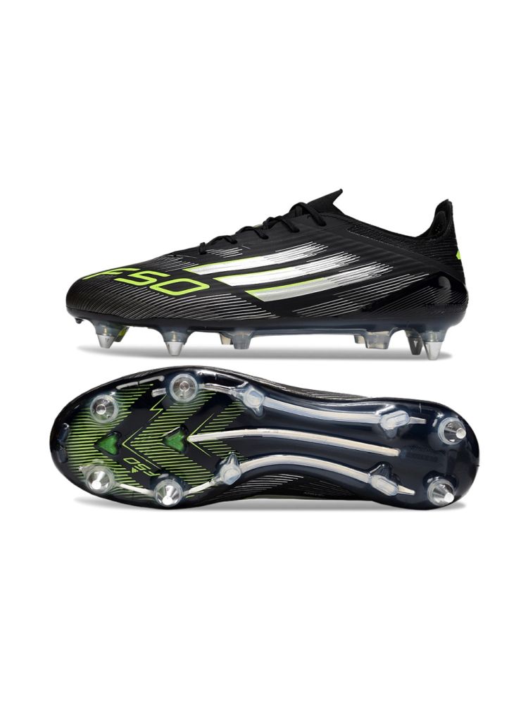 2025 adidas F50 Elite SG-Pro Black Silver Volt