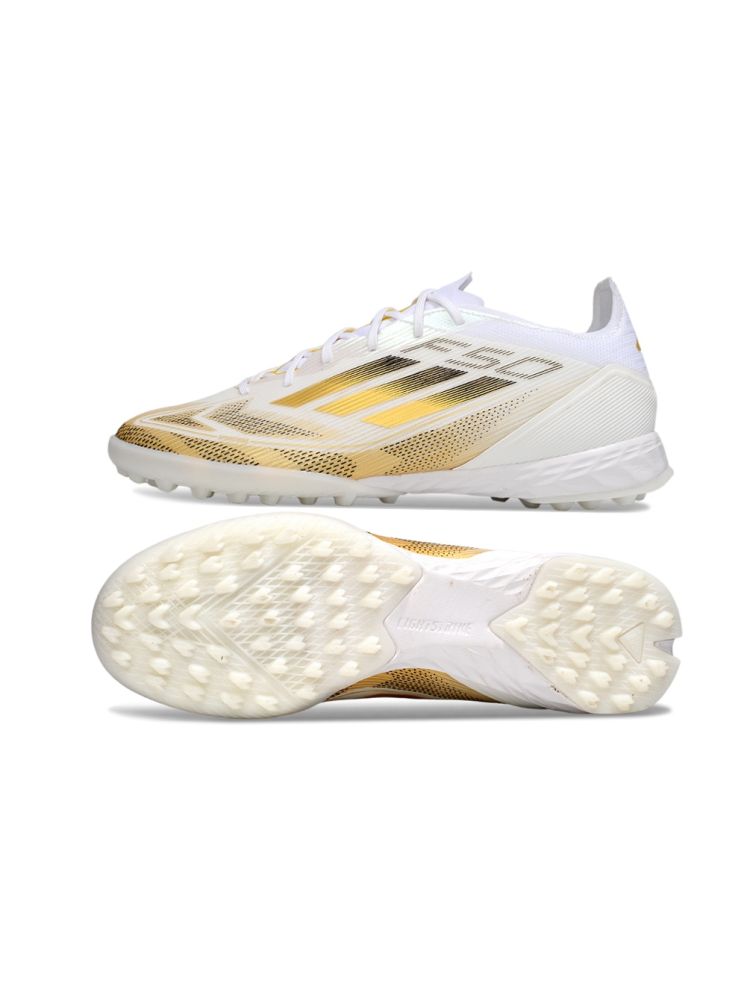 2025 adidas F50 PRO TF White Gold