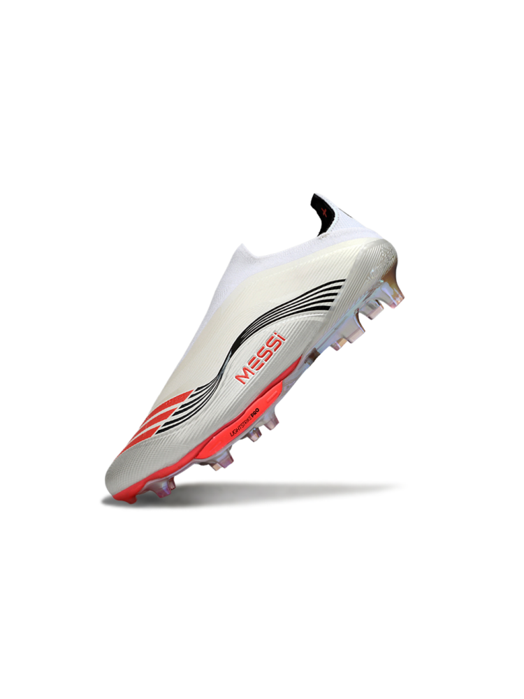 Adidas F50 Elite Laceless FG White Lucid Red Silver Metallic