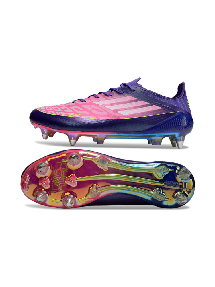 Adidas F50 Elite SG-Pro 'Yamal' - Purple White  Lucid Lemon
