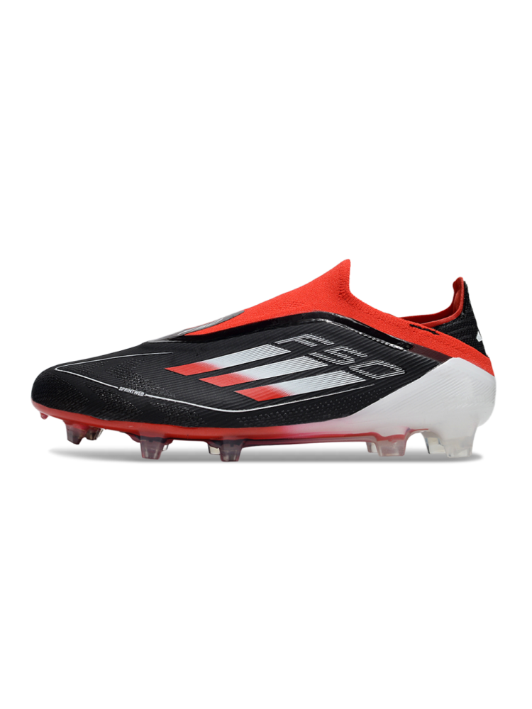 Adidas F50 Elite Laceless FG Black White Red