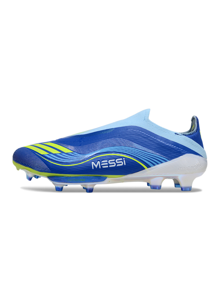 Adidas F50 Elite Laceless FG Blue Solar Yellow Lucid Aqua