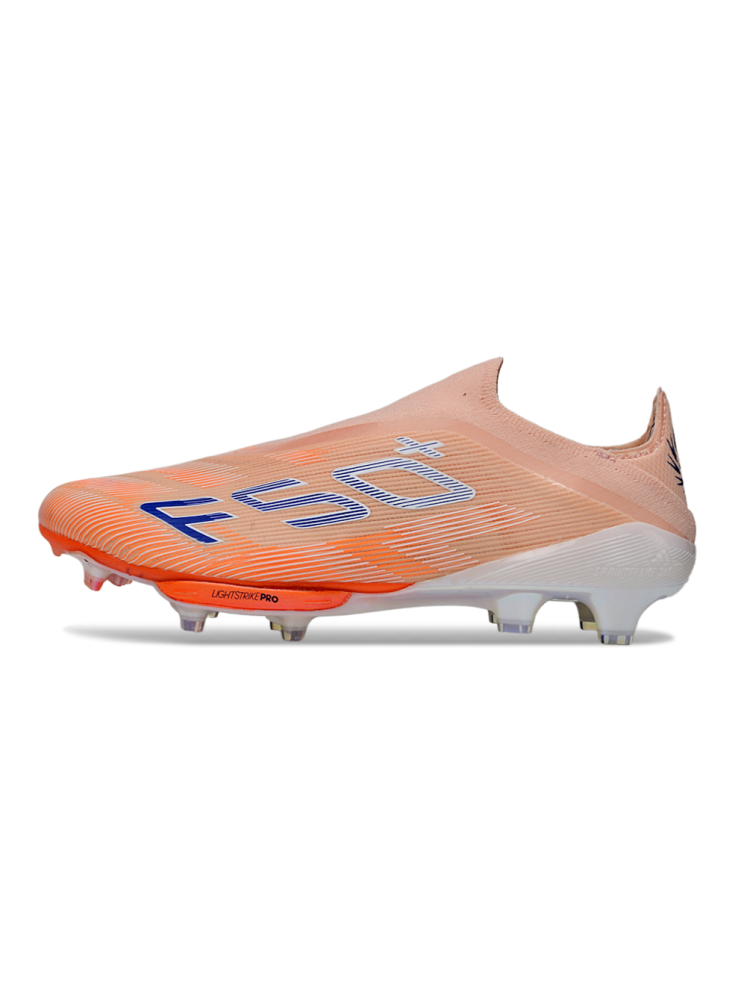 Adidas F50 Elite Laceless FG 'Coral Blaze' Beam Orange Lucid Blue White