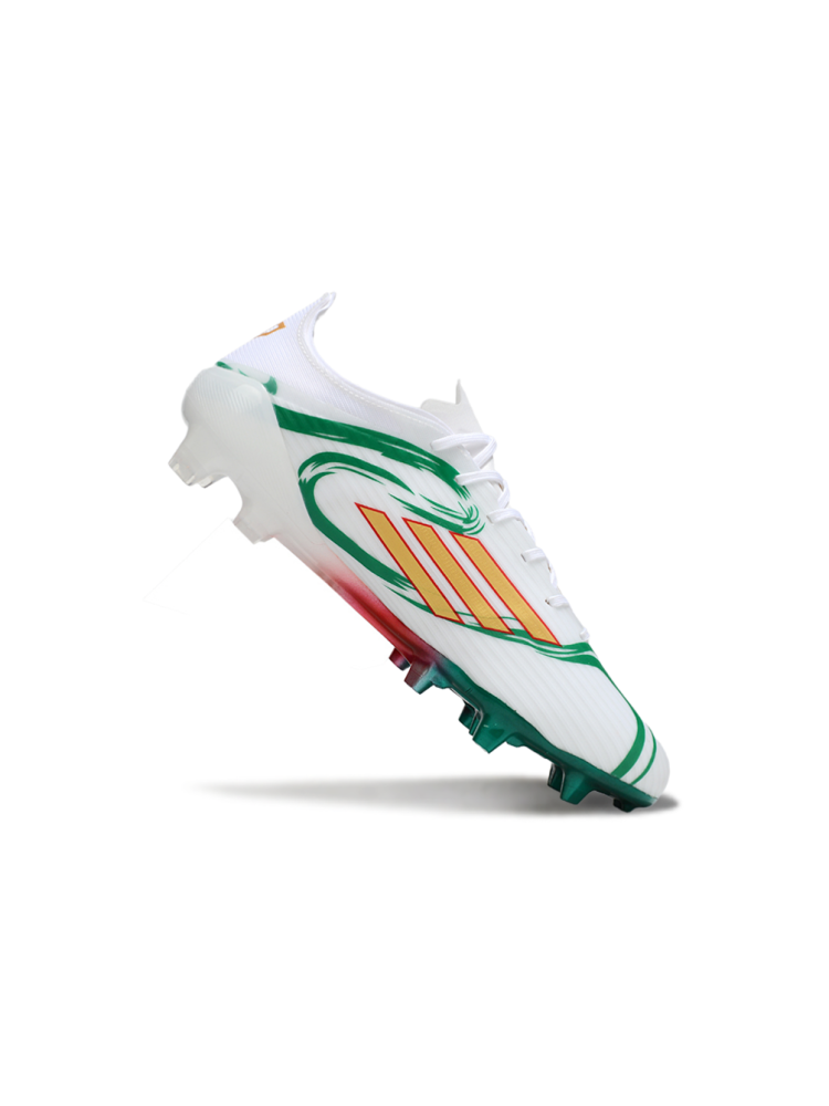 Adidas F50 Elite FG White Green Gold Red