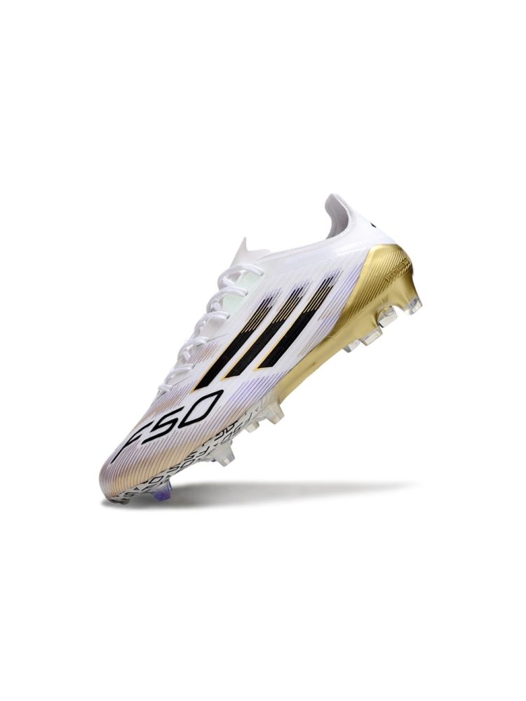 adidas F50 Elite FG White Black Gold