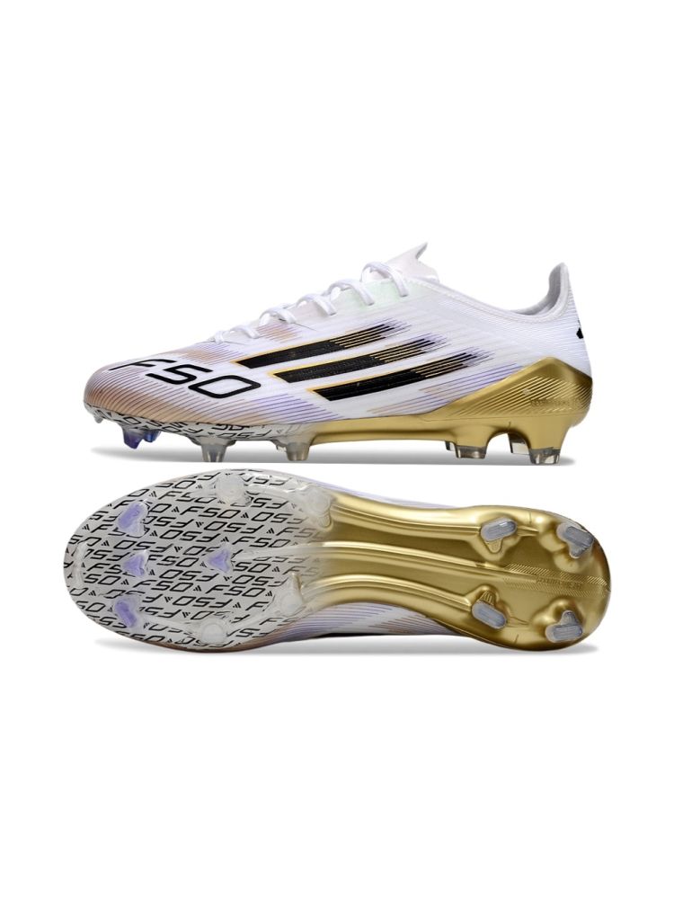 adidas F50 Elite FG White Black Gold