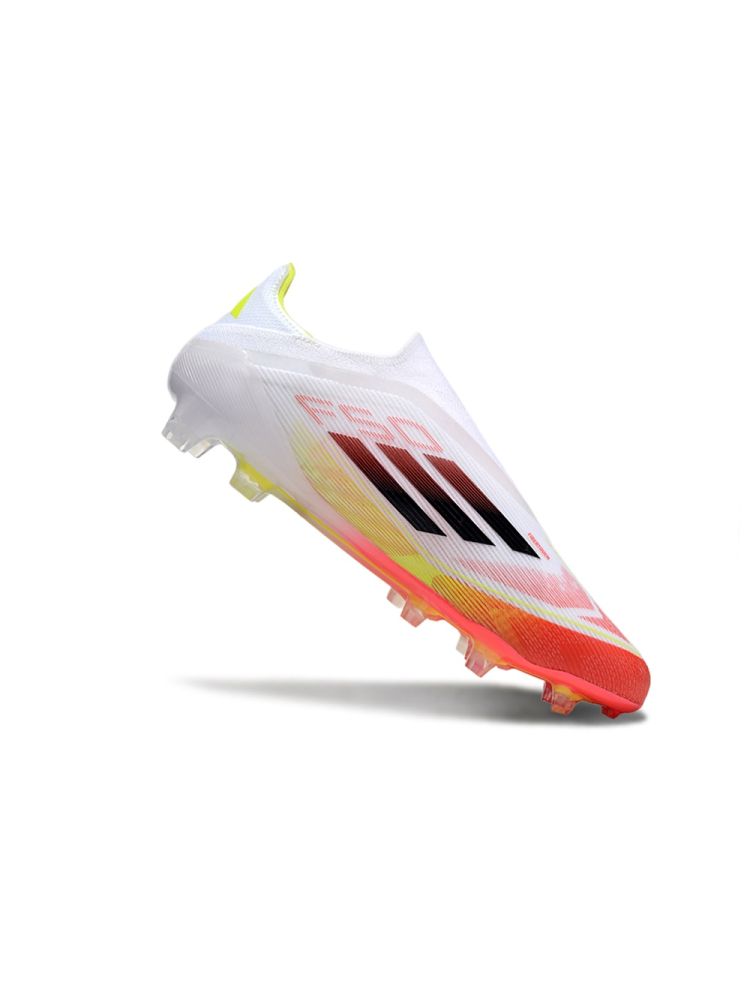 adidas F50 Elite Laceless FG White Red Yellow