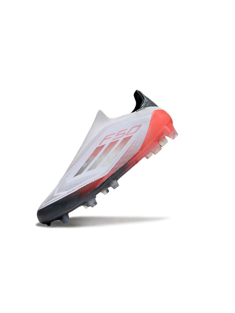 adidas F50 Elite Laceless FG White Silver Red