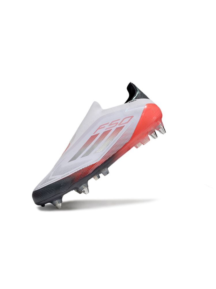 adidas F50 Elite Laceless SG White Silver Red