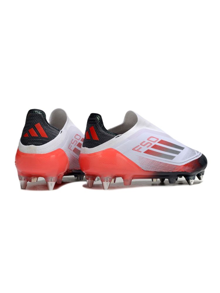 adidas F50 Elite Laceless SG White Silver Red