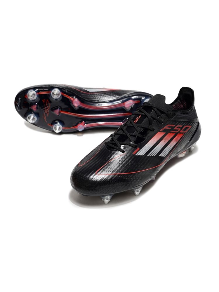 adidas F50 Elite SG Black iron metallic Lucid Red