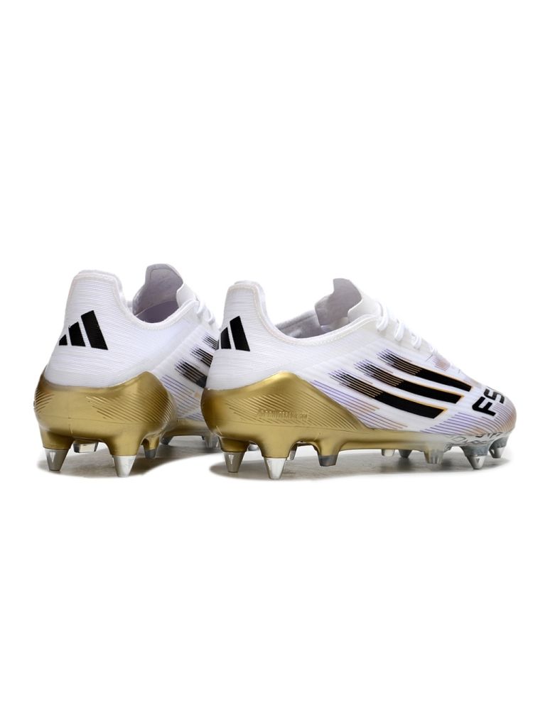 adidas F50 Elite SG White Black Metallic Gold