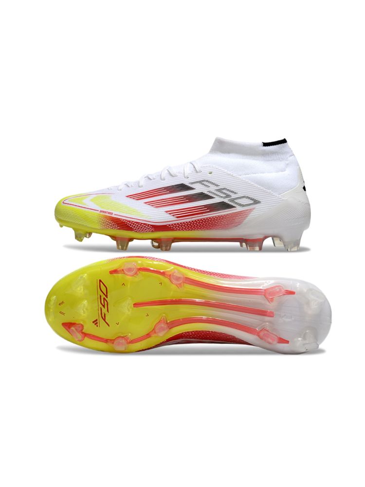 adidas F50 Womens Elite Mid FG White Solar Red Lucid Blue