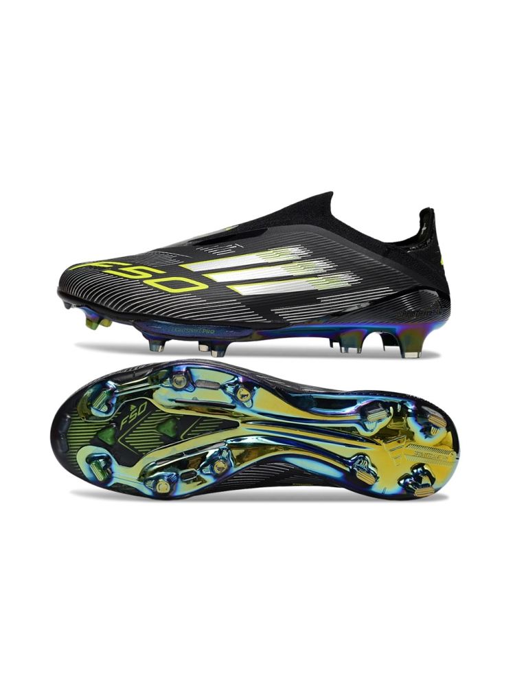 adidas F50+ Elite LightStrike FG Black Silver Volt