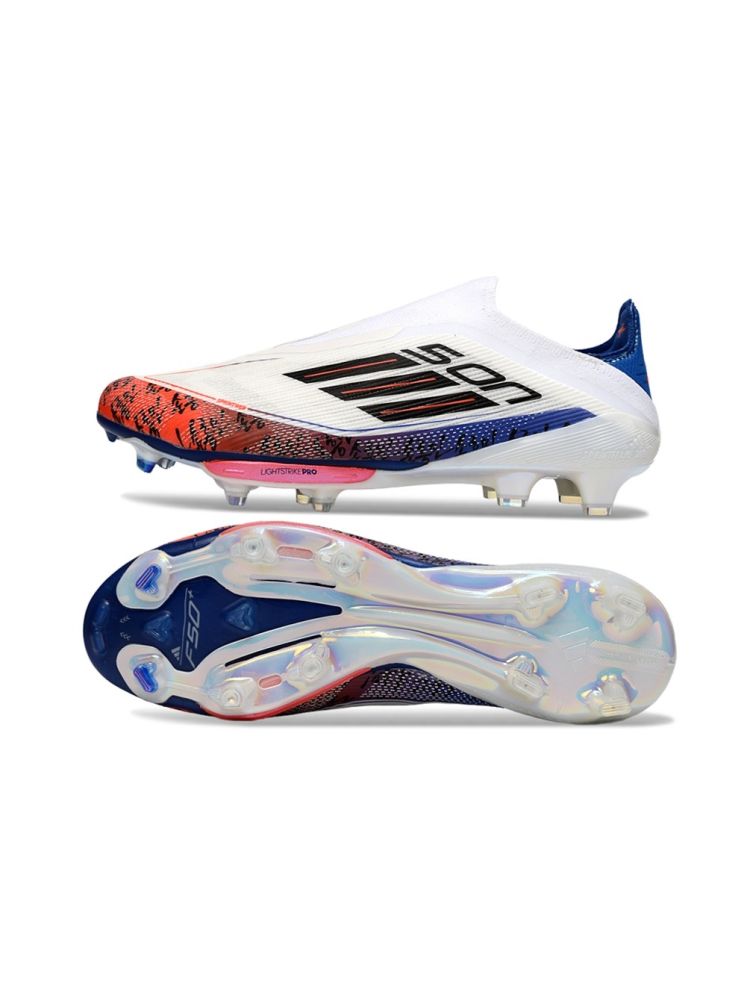 adidas F50+ Elite LightStrike FG White Orange Blue