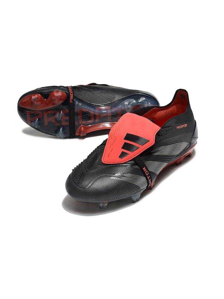 adidas Predator Elite Fold-over Tongue FG Black Red