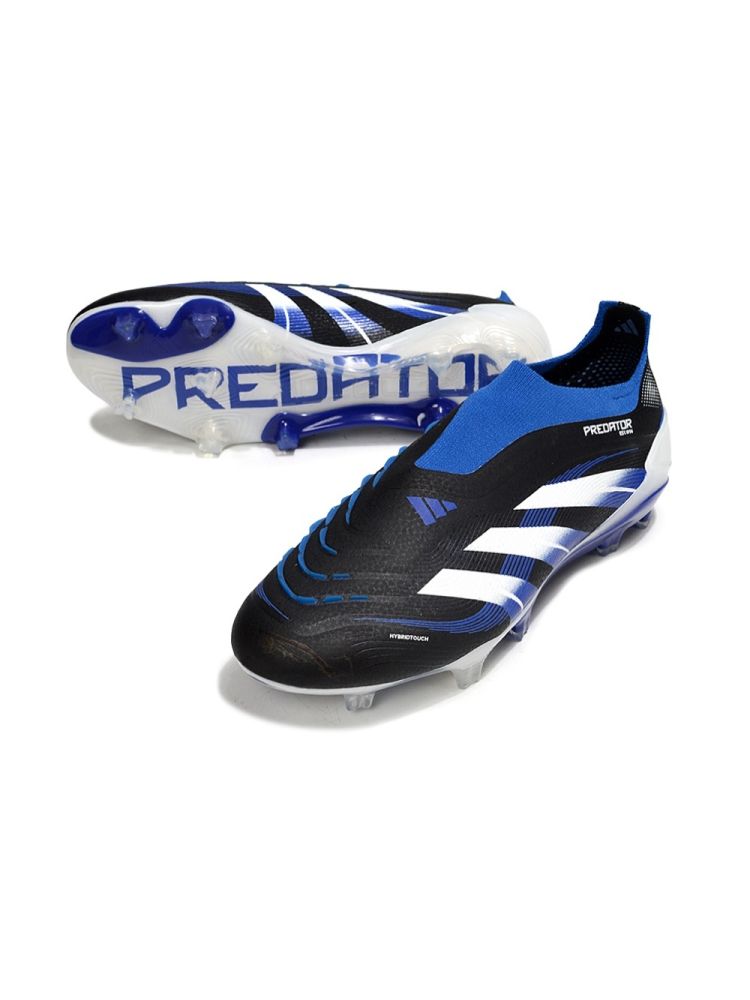 adidas Predator Elite Laceless FG Black Blue White