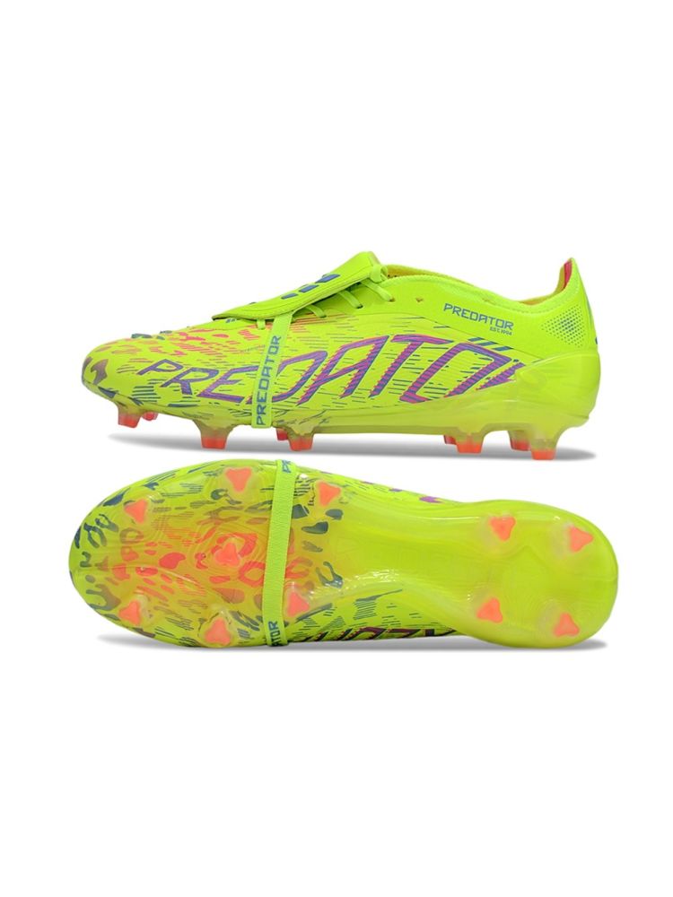 adidas Predator Elite Tongue FG - Lucid Lemon/Lucid Pink/Blue Fusion