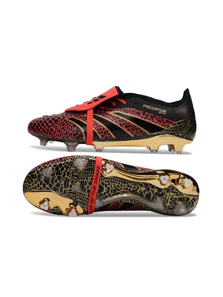 adidas Predator Elite Tongue FG - Lucid Red/Gold Metallic/Black