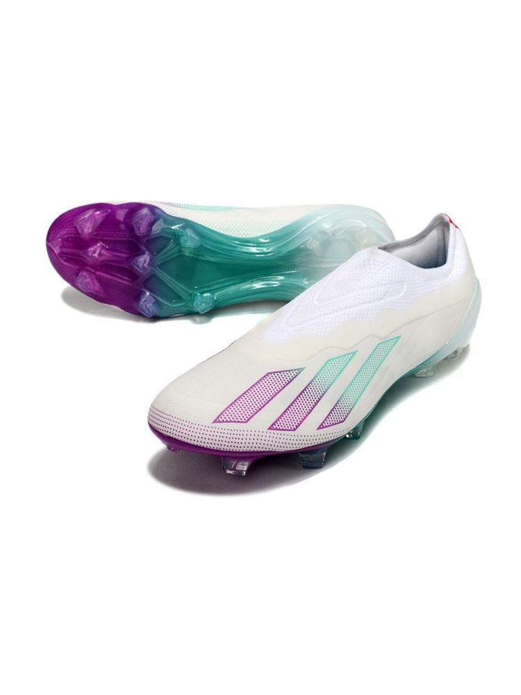 adidas X Crazyfast+ FG White Purple Green