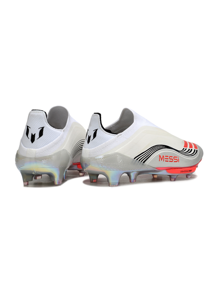 Adidas F50 Elite Laceless FG White Lucid Red Silver Metallic