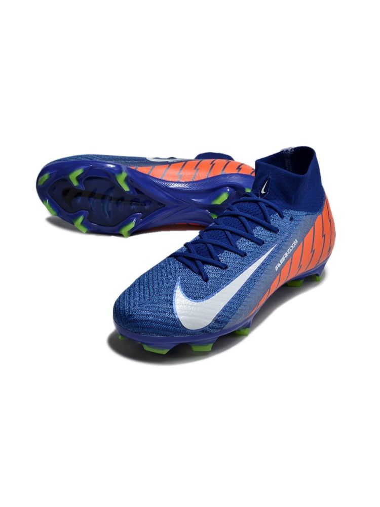 Nike Air Zoom Mercurial Superfly 10 Elite FG - Blue/White/Orange