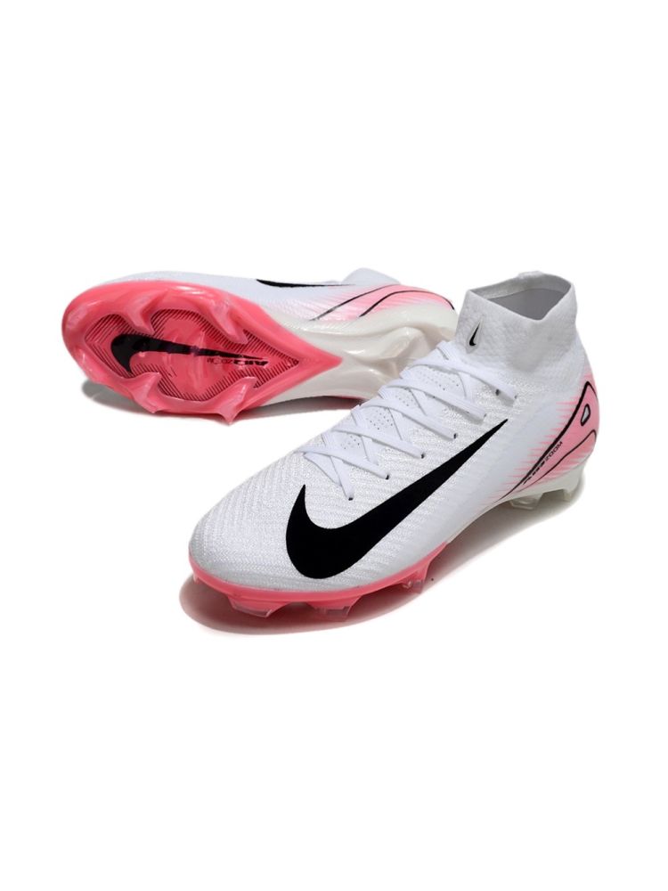 Nike Air Zoom Mercurial Superfly 10 Elite FG White Black Pink
