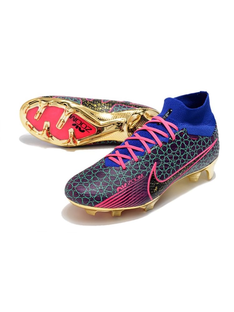 Nike Air Zoom Mercurial Superfly 9 Elite FG Blue Gold