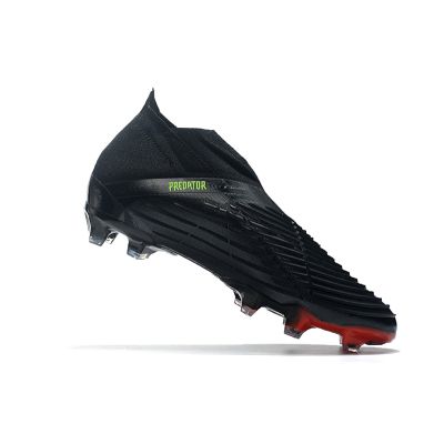 Adidas Predator Edge + FG Football Boots Core Black Solar Green Solar Red