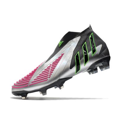 adidas Predator Edge+ FG Silver Metallic Shock Pink Green